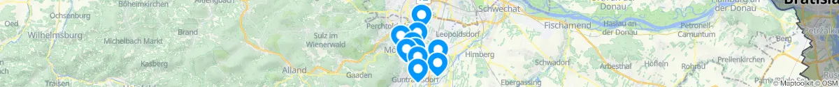 Map view for Pharmacies emergency services nearby Biedermannsdorf (Mödling, Niederösterreich)